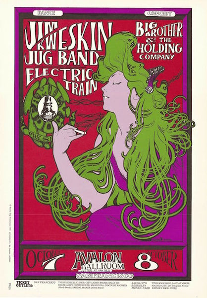 1966 Big Brother u0026 The Holding Co. (Janis Joplin) - Avalon Poster by M |  JoJo's Posters
