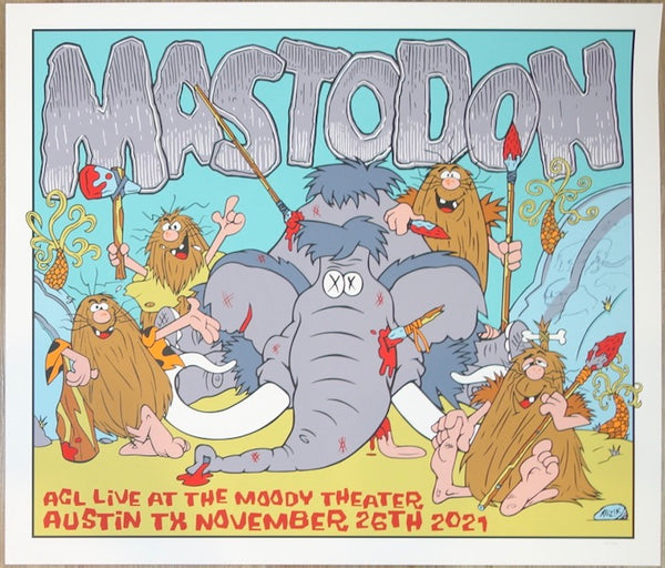 Austin Silkscreen Concert Poster by Frank Kozik - 2021