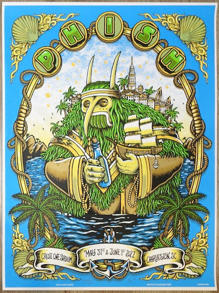 2022 Phish Tour Poster The Mann Philadelphia July 19th & 20th on sale mint