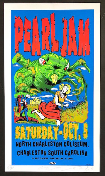 Taz - Pearl Jam/L7 Silkscreen Signed Numbered Limited Edition Rock Concert  Poster at 's Entertainment Collectibles Store