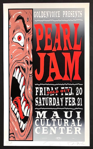 Taz - Pearl Jam/L7 Silkscreen Signed Numbered Limited Edition Rock Concert  Poster at 's Entertainment Collectibles Store