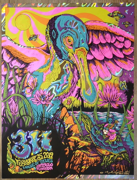 2019 311 - Orlando I Foil Variant Concert Poster by Nathaniel Deas