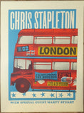 2024 Chris Stapleton - London I Silkscreen Concert Poster by Brad Vetter