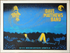 2024 Dave Matthews Band - Alpharetta Silkscreen Concert Poster by Methane