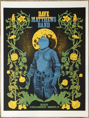 2024 Dave Matthews Band - Manchester UK Silkscreen Concert Poster by Methane