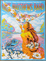 2024 Dave Matthews Band - Virginia Beach Silkscreen Concert Poster by James Flames