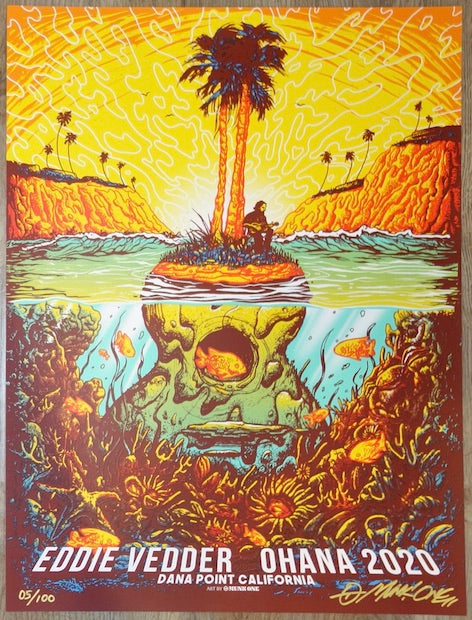 Ken Taylor Pearl Jam Sea Hear Now Asbury Park Poster Artist Edition