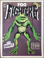 2021 Foo Fighters - Cincinnati Silkscreen Concert Poster by Brian Methe