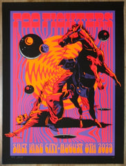 2023 Foo Fighters - West Valley City Silkscreen Concert Poster by Morning Breath