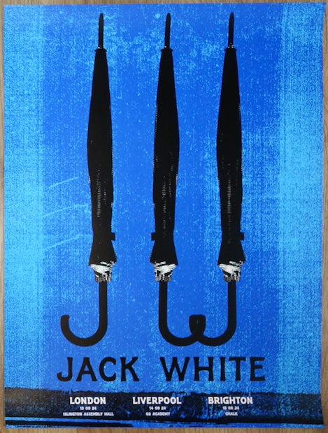 2024 Jack White - UK Silkscreen Concert Poster by Matthew Jacobson