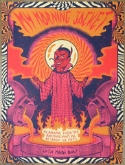 2023 My Morning Jacket - Birmingham Silkscreen Concert Poster by Status Serigraph