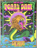 2024 Pearl Jam - Las Vegas I Silkscreen Concert Poster by Brian Romero