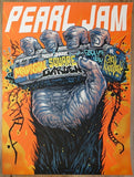 2024 Pearl Jam - NYC II Silkscreen Concert Poster by Munk One