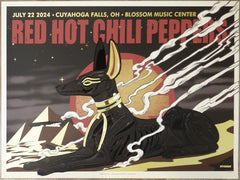 2024 Red Hot Chili Peppers - Cuyahoga Silkscreen Concert Poster by Nychos