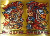 2016 Widespread Panic - Riviera Maya Uncut Gold Foil Concert Poster by Jeff Wood