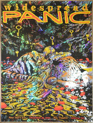 2023 Widespread Panic - Atlanta NYE Waves Foil Variant Concert Poster by James Flames