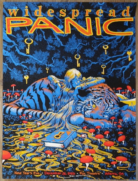 2023 Widespread Panic - Atlanta NYE Silkscreen Concert Poster by James Flames