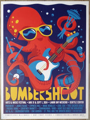 2024 Bumbershoot Music & Arts Festival - Silkscreen Concert Poster by Dan Stiles