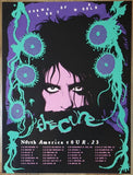 2023 The Cure - North America Tour Silkscreen Concert Poster by Matthew Lineham