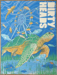 2023 Dirty Heads - Atlantic City Silkscreen Concert Poster by Max Wesoloski