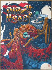 2024 Dirty Heads - Charleston Silkscreen Concert Poster by Brandon Trammel