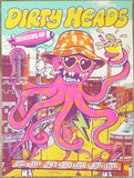 2024 Dirty Heads - Cleveland Silkscreen Concert Poster by Burrito Breath