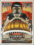 2024 Dirty Heads - Inglewood Silkscreen Concert Poster by David Foral