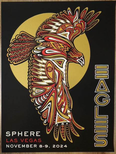 2024 The Eagles - Las Vegas II Silkscreen Concert Poster by Mishka Westell