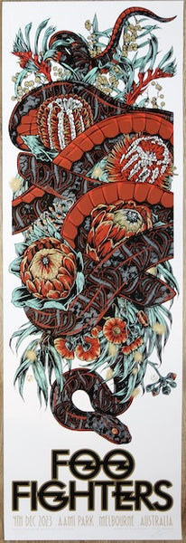 2023 Foo Fighters - Melbourne I Silkscreen Concert Poster by Rhys Coop ...