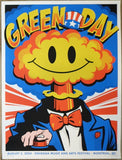 2024 Green Day - Montreal Silkscreen Concert Poster by Dan Stiles