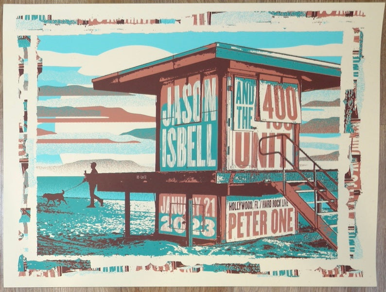 2023 Jason Isbell - Hollywood Silkscreen Concert Poster by Jose Garcia