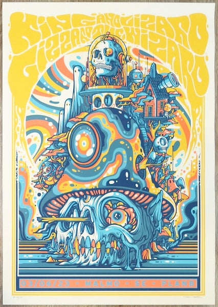 2023 King Gizzard - Malmo Silkscreen Concert Poster by Drew Millward ...