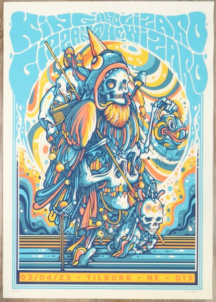 2023 King Gizzard - Tilburg Silkscreen Concert Poster by Drew Millward ...