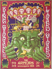 2024 King Gizzard - Minneapolis Silkscreen Concert Poster by Job Van Rijen