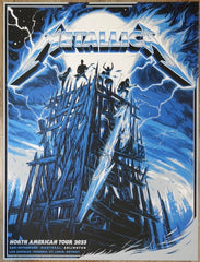 2023 Metallica - Arlington Silkscreen Concert Poster by James Bousema