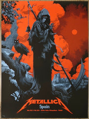 2024 Metallica - Madrid Silkscreen Concert Poster by Ken Taylor