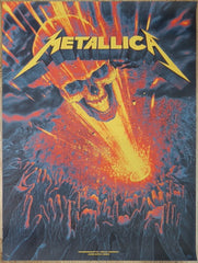 2024 Metallica - Oslo Silkscreen Concert Poster by Little Room Agency