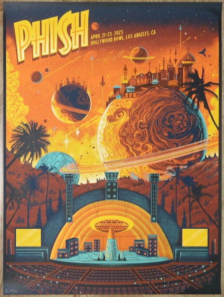 2023 Phish - Los Angeles Silkscreen Concert Poster by Paul Kreizenbeck ...