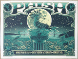 2023 Phish - Berkeley Green Silkscreen Concert Poster by Helen Kennedy