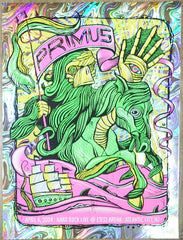 2024 Primus - Atlantic City Freak Out Foil Variant Concert Poster by Doug Boehm