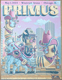 2024 Primus - Chicago Silkscreen Concert Poster by Joey D.