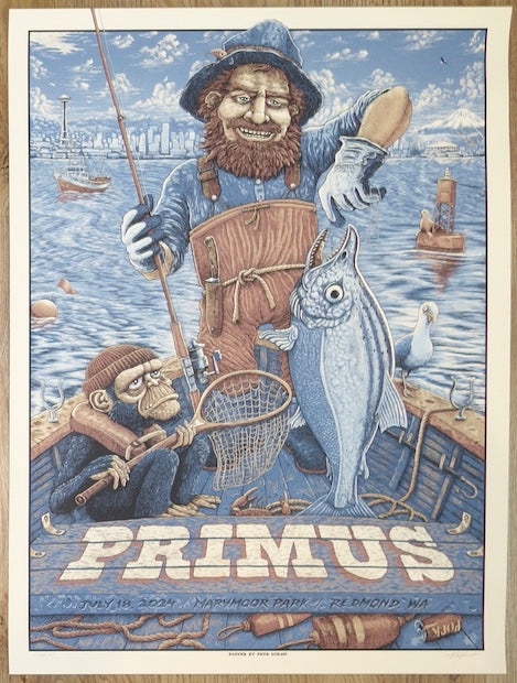 2024 Primus - Redmond Silkscreen Concert Poster by Pete Schaw