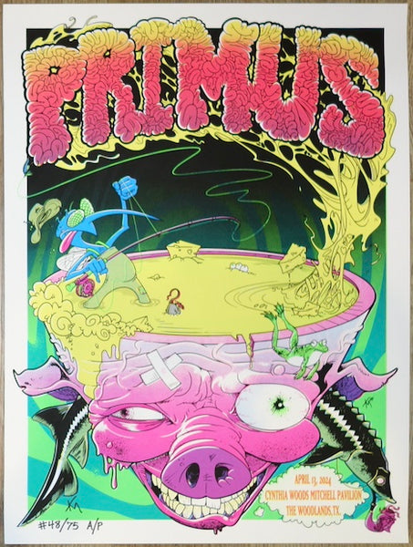 2024 Primus - Woodlands Silkscreen Concert Poster by Kevin Sane | JoJo ...