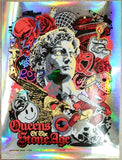 2024 Queens of the Stone Age - Brisbane I Foil Variant Concert Poster by Alex Lehours