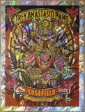 2022 Trey Anastasio - Troutdale Foil Variant Concert Poster by Guy Burwell