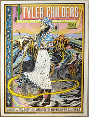 2024 Tyler Childers - Mountain View Silkscreen Concert Poster by Caitlin Mattisson