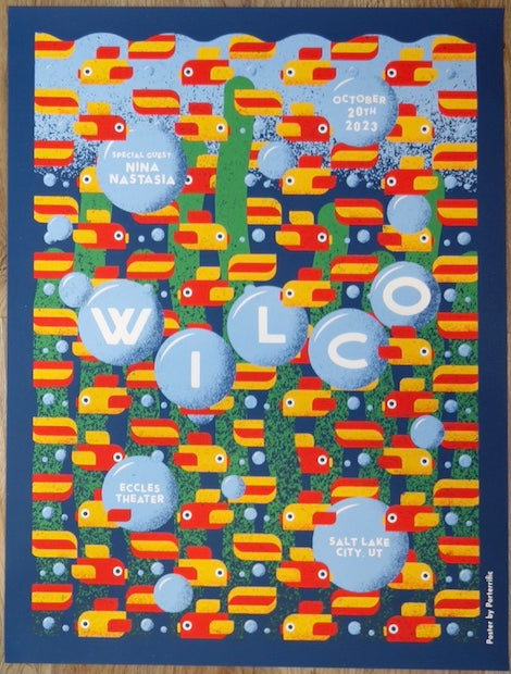 2023 Wilco - Salt Lake City Silkscreen Concert Poster by Porterrific