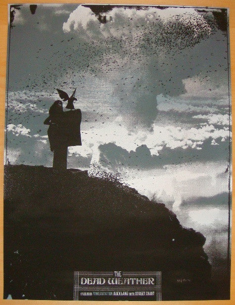 2010 The Dead Weather - Auckland Concert Poster by Silent Giants