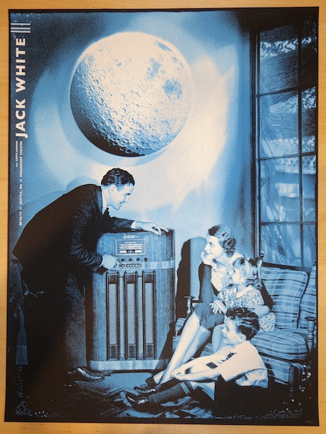 2014 Jack White - Seattle II Concert Poster by The Silent Giants