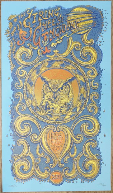 2011 String Cheese Incident - NYC Silkscreen Concert Poster by David Welker